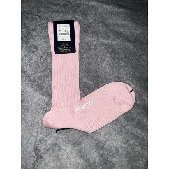 Men's Brooks Brothers Pink Dress Socks - Picture 3 of 7
